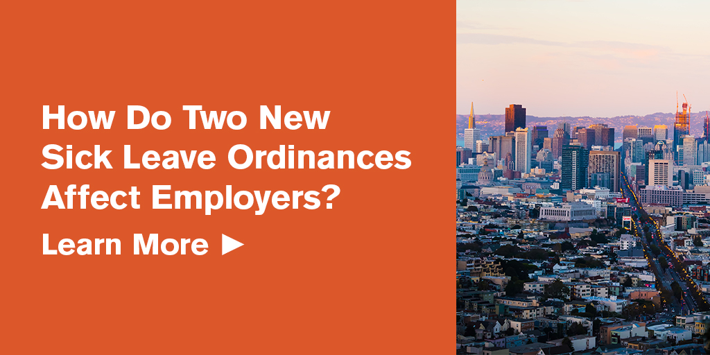 City of San Jose and San Francisco Sick Leave Ordinances