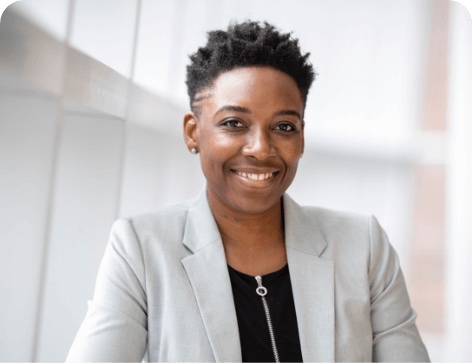 Woman smiling