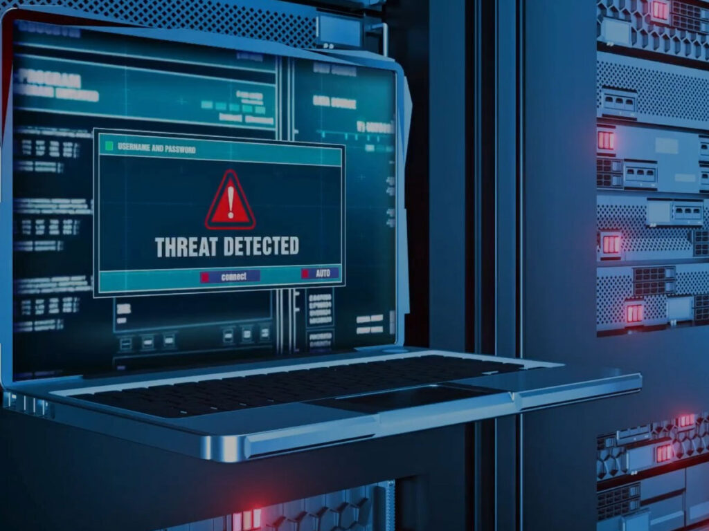 Computer with threat alert